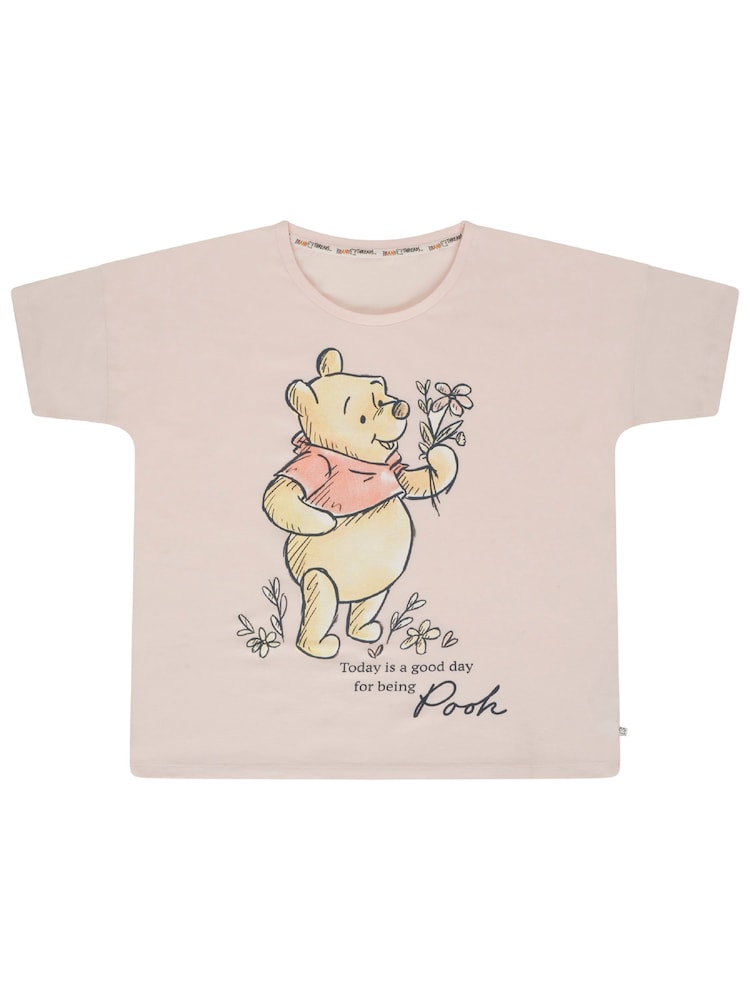 Brand Threads Pink Ladies 100% Cotton Short Pyjamas - Image 2 of 3