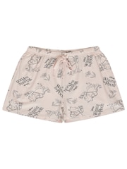 Brand Threads Pink Ladies 100% Cotton Short Pyjamas - Image 3 of 3