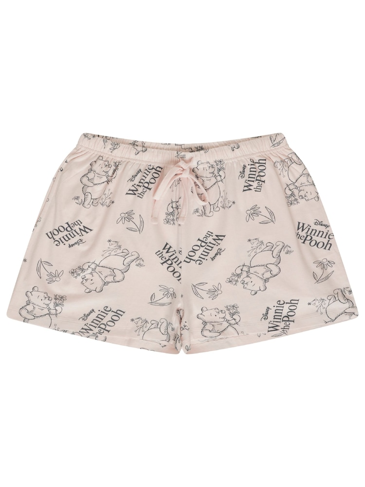 Brand Threads Pink Ladies 100% Cotton Short Pyjamas - Image 3 of 3