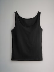The Set Black/Brown/Neutral/Nude/White 5 Pack Scoop Neck Vests - Image 9 of 13