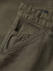 Superdry Green Wide Carpenter Trousers - Image 4 of 6