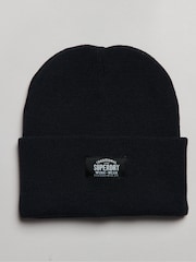 Superdry Black Classic Knitted Beanie - Image 1 of 3