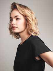 The Set Black/Grey/White Stripe 3 Pack 100% Cotton Short Sleeve T-Shirt Dresses - Image 7 of 8