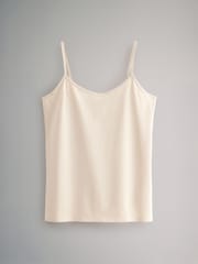 The Set Black/Nude/White 5 Pack Thin Strap Vest Tops - Image 10 of 12