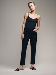 The Set Black/Nude/White 5 Pack Thin Strap Vest Tops - Image 5 of 12