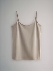 The Set Black/Nude/White 5 Pack Thin Strap Vest Tops - Image 9 of 12