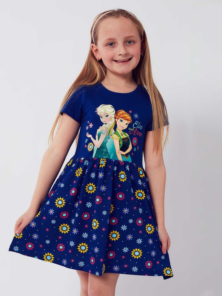 Character 100% Cotton Frozen Flower Dress - Image 3 of 3