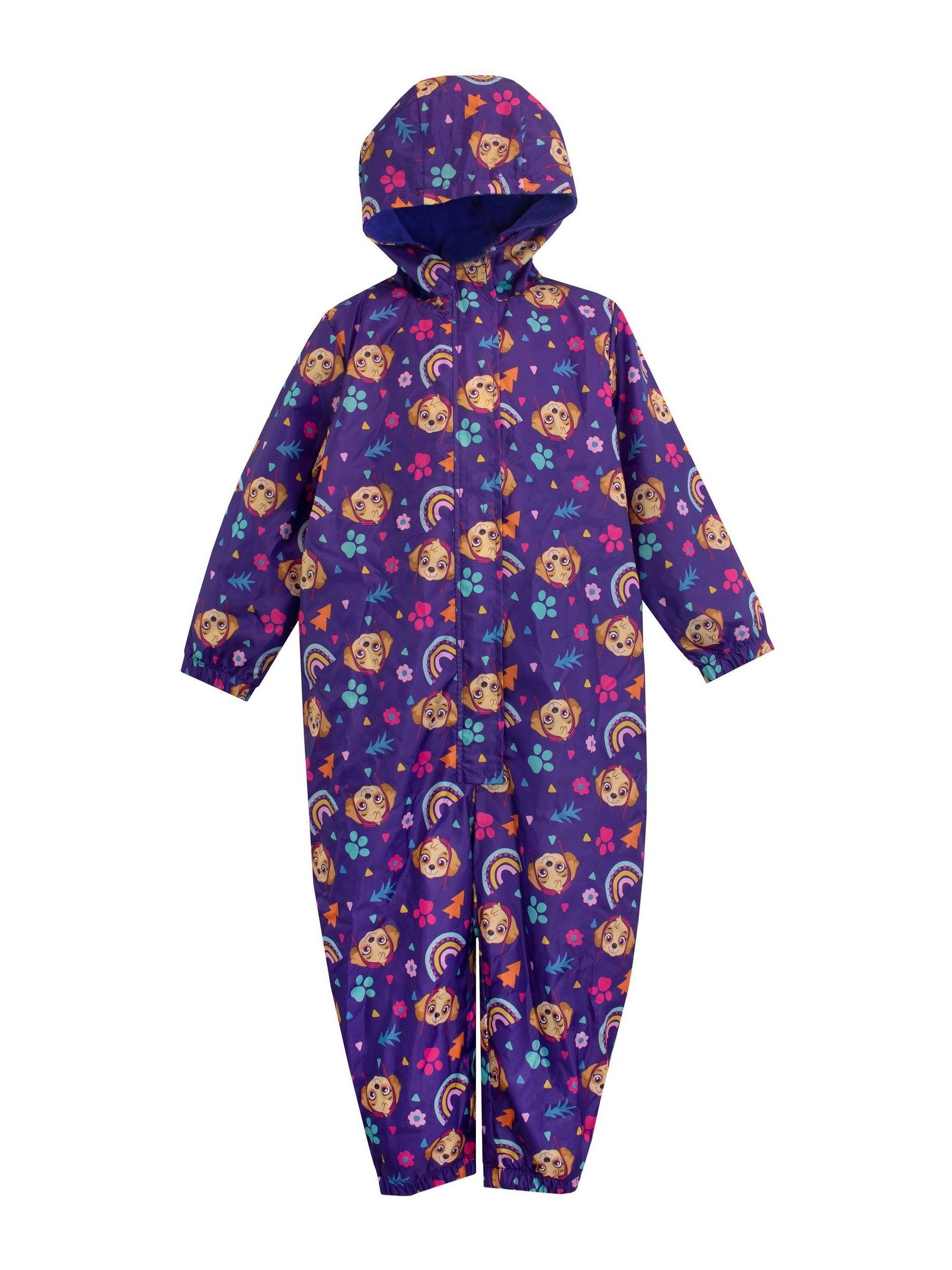 Paw Patrol Boys Puddle Costume | Toddlers All in One Raincoat | Marine Marshal Rescue Puppy Rule | Long Sleeves With Cuffs Play Walking Jacket, Blue