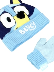 Character Blue Winter Hat and Gloves Set - Image 4 of 4