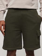 Superdry Green Contrast Stitch Cargo Shorts - Image 1 of 7