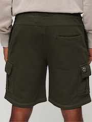 Superdry Green Contrast Stitch Cargo Shorts - Image 2 of 7
