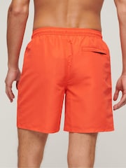 Superdry Orange Sport Graphic 17" Swim Shorts - Image 2 of 7