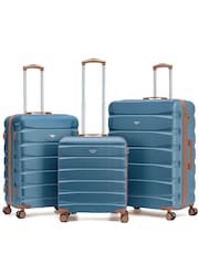 Flight Knight Blue 56x45x25cm EasyJet (Paid), Jet2 & British Airways Over Head Luggage Cabin Case + Medium & Large Checked Baggage Hold Luggage - Image 1 of 1