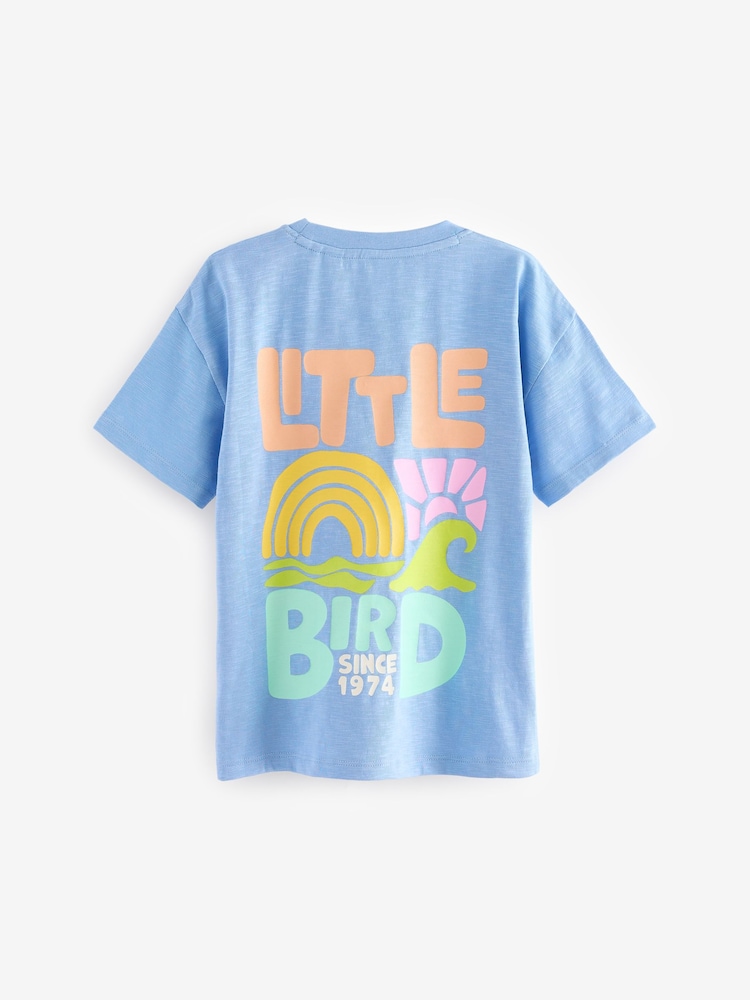Flieder-Violett - Little Bird by Jools Oliver Kurzärmliges buntes T-Shirt aus 100 % Baumwolle in Relaxed Fit - Bild 2 von 5