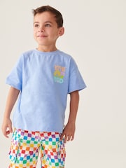 Flieder-Violett - Little Bird by Jools Oliver Kurzärmliges buntes T-Shirt aus 100 % Baumwolle in Relaxed Fit - Bild 3 von 5