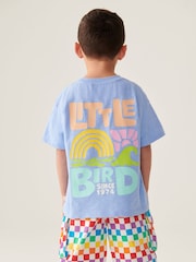 Flieder-Violett - Little Bird by Jools Oliver Kurzärmliges buntes T-Shirt aus 100 % Baumwolle in Relaxed Fit - Bild 4 von 5