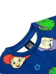Character Blue Toy Story AOP 100% Cotton Sweatshirt & Joggers Set - Image 4 of 5