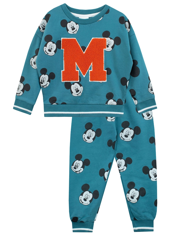 Sweatshirt- und Jogginghose-Set aus 100 % Baumwolle mit Micky Maus-Charaktermotiv - Bild 1 von 5