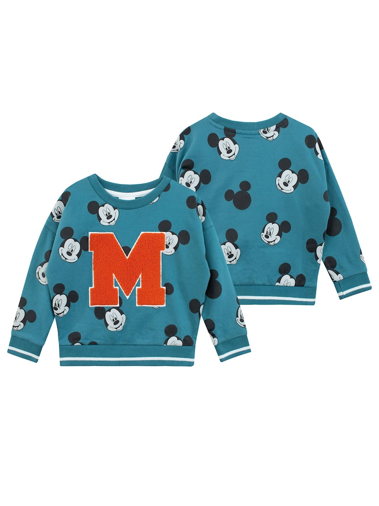 Sweatshirt- und Jogginghose-Set aus 100 % Baumwolle mit Micky Maus-Charaktermotiv - Bild 2 von 5