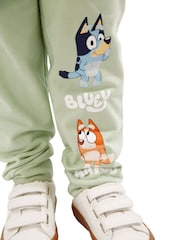 Character Green 100% Cotton Bluey Good Times Sweatshirt & Joggers Set - Image 2 of 6