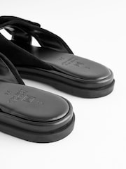 Schwarz - Forever Comfort® Pantoletten mit Zierschleife - Bild 3 von 5