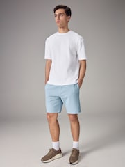 Light Blue Soft Fabric Jersey Shorts - Image 2 of 10