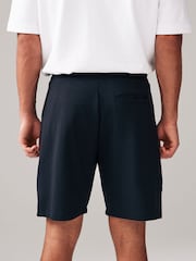 Black Straight Fit Zip Pocket Jersey Shorts - Image 2 of 9
