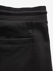 Black Straight Fit Zip Pocket Jersey Shorts - Image 9 of 9