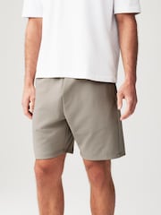 Grey Straight Fit Zip Pocket Jersey Shorts - Image 1 of 9