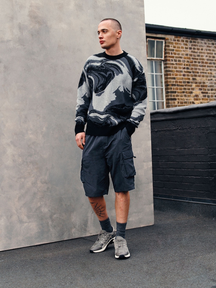 Black Parachute EDIT Cargo Shorts - Image 1 of 9