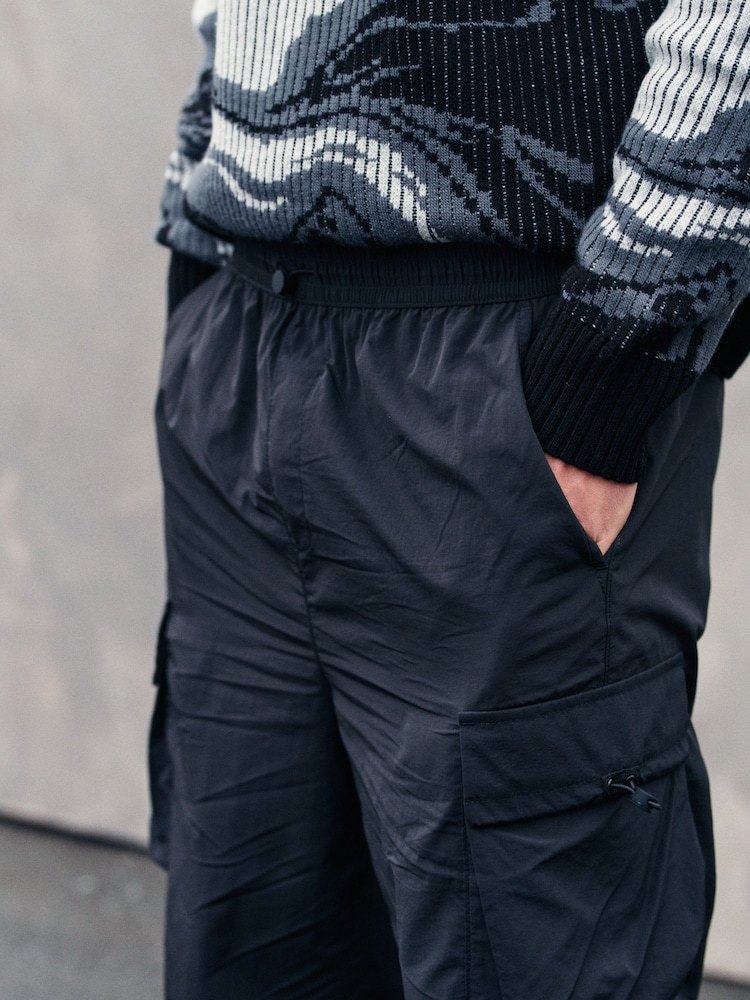 Black Parachute EDIT Cargo Shorts - Image 4 of 9