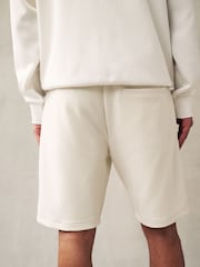 Ecru Straight Fit Zip Pocket Jersey Shorts - Image 2 of 8