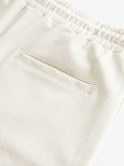 Ecru Straight Fit Zip Pocket Jersey Shorts - Image 7 of 8