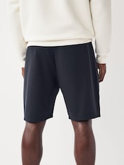 Navy Blue Straight Fit Zip Pocket Jersey Shorts - Image 3 of 8