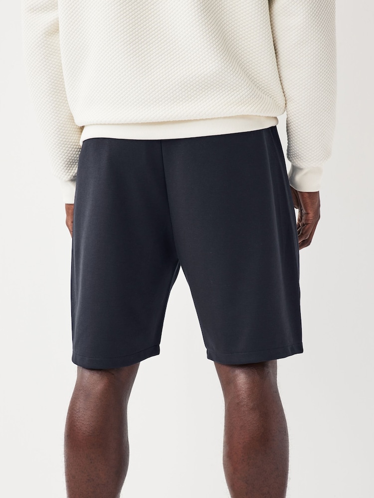 Marineblau/blau - Gerade Passform - Jersey-Shorts mit Reißverschlusstaschen - Image 3 of 8
