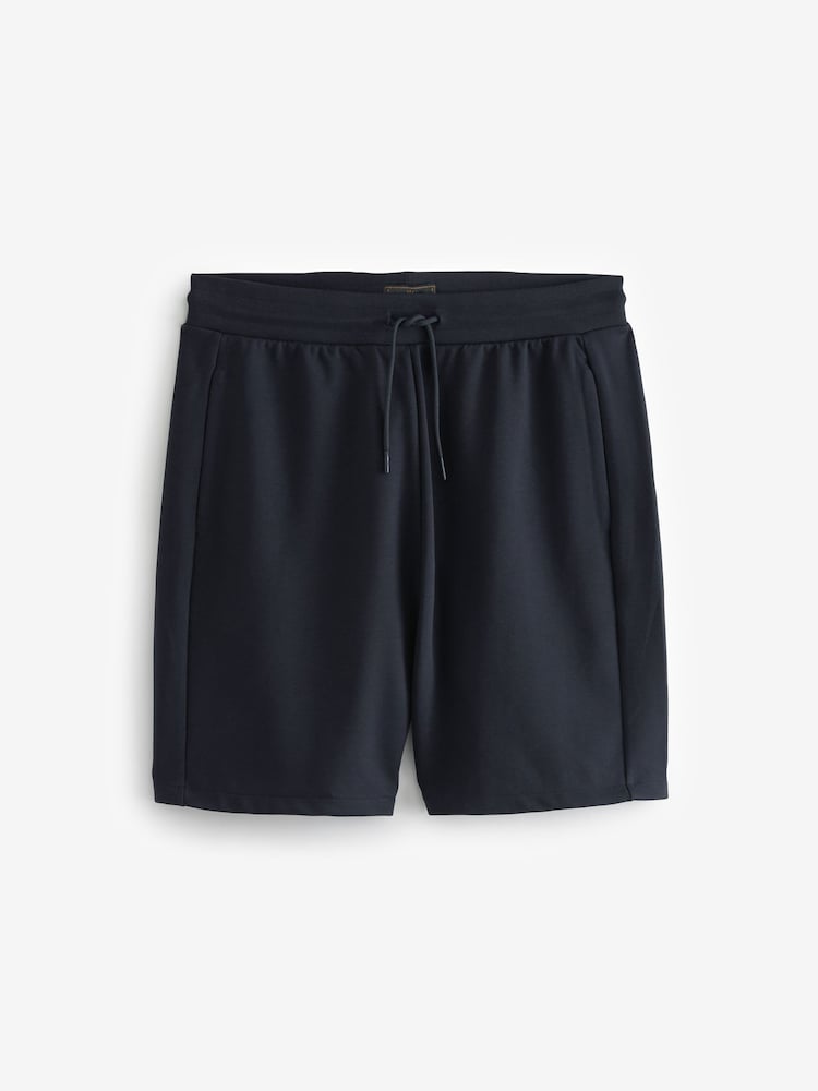 Marineblau/blau - Gerade Passform - Jersey-Shorts mit Reißverschlusstaschen - Image 5 of 8