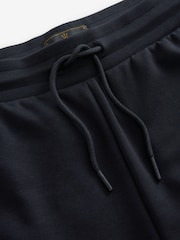 Navy Blue Straight Fit Zip Pocket Jersey Shorts - Image 6 of 8