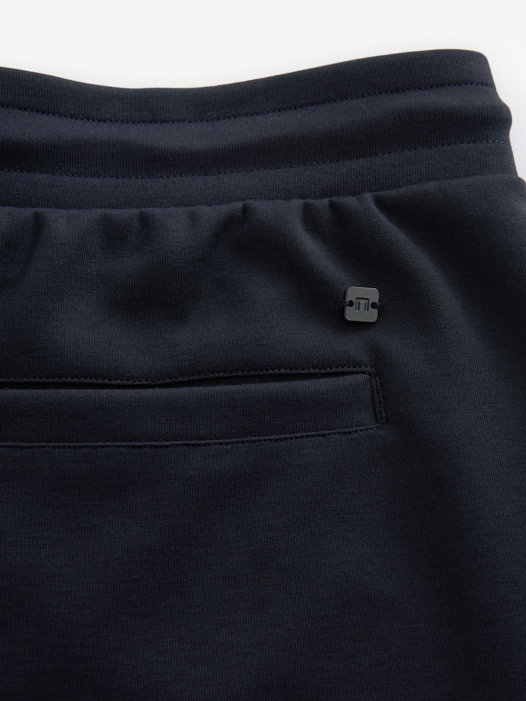 Marineblau/blau - Gerade Passform - Jersey-Shorts mit Reißverschlusstaschen - Image 7 of 8