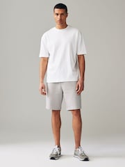 Light Grey Soft Fabric Jersey Shorts - Image 2 of 10