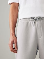Light Grey Soft Fabric Jersey Shorts - Image 5 of 10