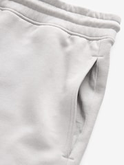 Light Grey Soft Fabric Jersey Shorts - Image 8 of 10