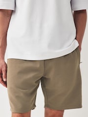 Dark Stone Straight Fit Zip Pocket Jersey Shorts - Image 1 of 9