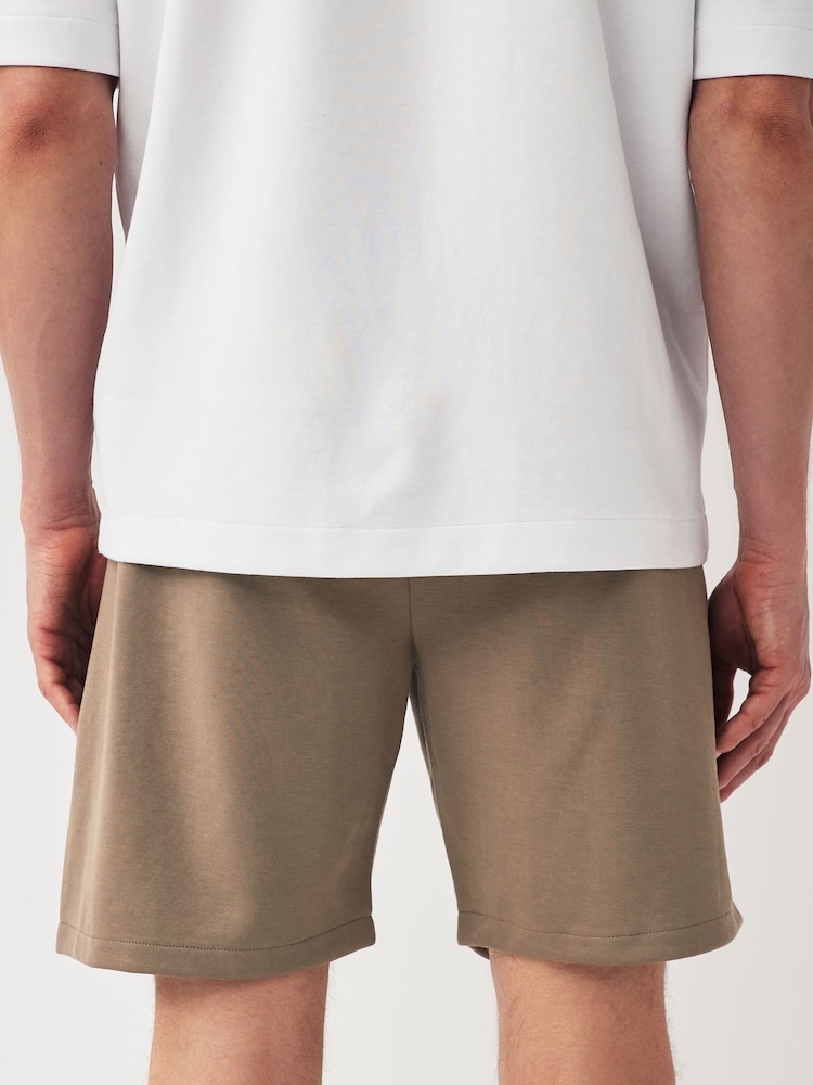 Dark Stone Straight Fit Zip Pocket Jersey Shorts - Image 2 of 9
