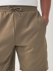 Dark Stone Straight Fit Zip Pocket Jersey Shorts - Image 4 of 9