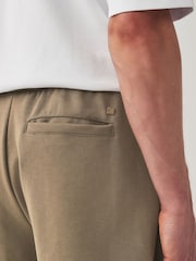 Dark Stone Straight Fit Zip Pocket Jersey Shorts - Image 5 of 9