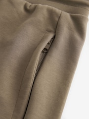 Dark Stone Straight Fit Zip Pocket Jersey Shorts - Image 9 of 9