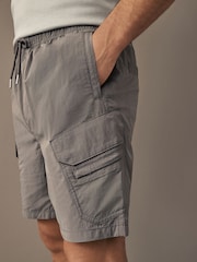 Charcoal Grey Tech Cargo EDIT Shorts - Image 1 of 10