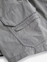 Charcoal Grey Tech Cargo EDIT Shorts - Image 10 of 10