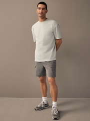 Charcoal Grey Tech Cargo EDIT Shorts - Image 2 of 10