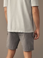 Charcoal Grey Tech Cargo EDIT Shorts - Image 4 of 10